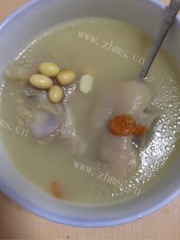 美味的黄豆猪蹄汤做法图解10)
