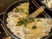 美味的蒜茸奶油意大利面做法图解3)