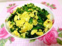 家常菜菠菜炒鸡蛋