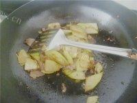 佛手瓜炒肉片自制