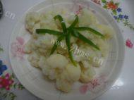 美味的凉拌菜花做法图解6)