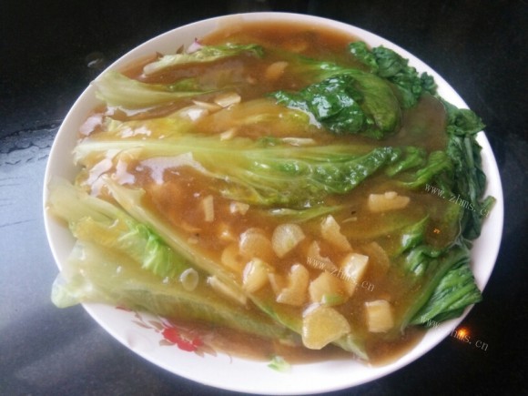 芳香四溢的蚝油生菜