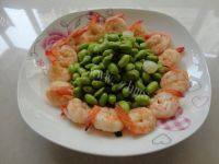 家常菜毛豆炒虾仁