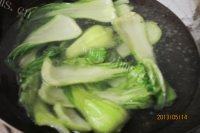 自己做的油菜鸡蛋面做法图解4)