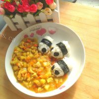 创意咖喱风熊猫做法图解7)