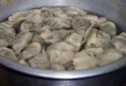 美味的猪肉白菜 韭菜饺子