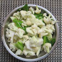 家常菜番茄炒花菜做法图解5)