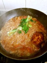美味的西红柿鸡蛋汤面做法图解10)