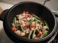 美味的牛肉焖饭做法图解9)
