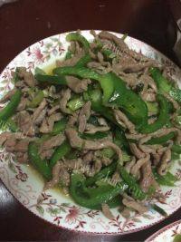 家常菜青椒肉丝