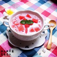 自制西瓜西米露做法图解7)