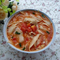 暖暖的西红柿鸡蛋面片汤的做法图解八