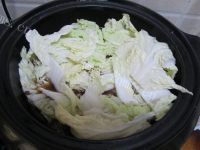 营养丰富的白菜猪肉炖粉条做法图解13)