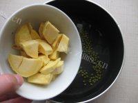 美味的红薯绿豆汤做法图解5)
