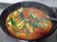 「美味可口」西红柿羊肉面做法图解9)
