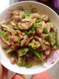 家常菜平菇炒肉