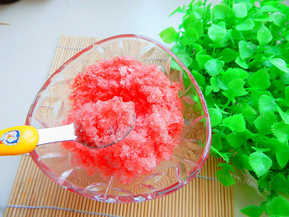 珍馐美味的西瓜冰沙
