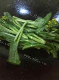好吃的蚝油油菜花做法图解5)