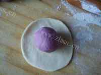 南瓜紫薯花式馒头的做法图解四