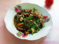 美味香菇炒空心菜做法图解9)