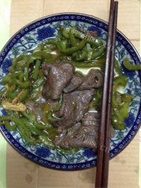 美味的青椒牛柳