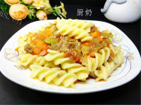 自制意式牛肉酱意面#百味做法图解15)