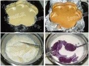 美味的紫薯慕斯蛋糕做法图解3)