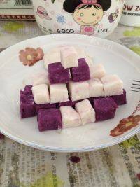 #美味时刻#紫薯山药糕