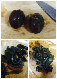 家常菜凉拌皮蛋豆腐做法图解1)