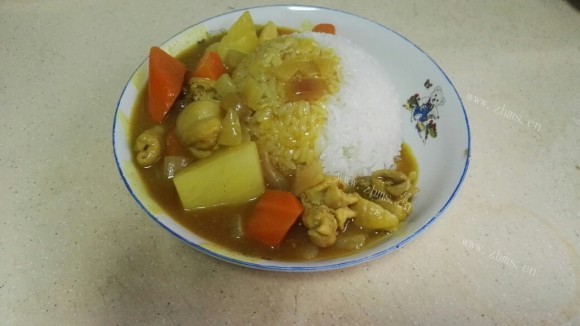 好吃的咖喱鸡腿饭