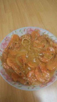 美味的泰式咖喱虾