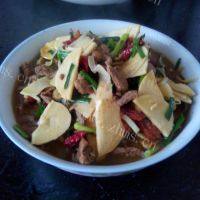 家常菜冬笋炒牛肉