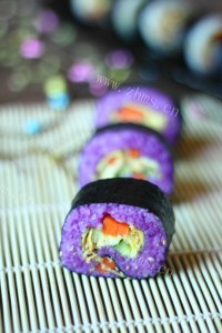 紫薯风味寿司做法图解11)