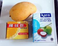 美味的芒果椰奶布丁做法图解1)