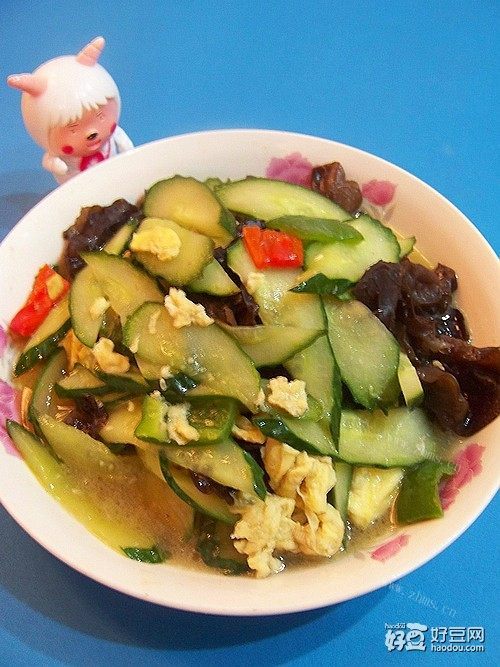 木耳鸡蛋炒黄瓜
