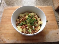 美味的凉拌米豆腐