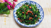 垂涎欲滴的陈醋菠菜花生米做法图解13)