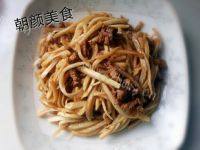 自制茭白炒肉丝