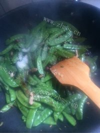 独特的荷兰豆炒肉