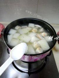 家常菜冬瓜海鲜汤做法图解6)