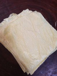 可口的虾仁腐皮包做法图解5)