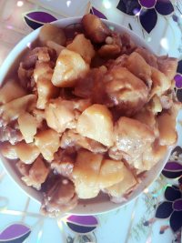 家常菜土豆烧鸡腿