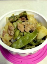 好吃的豆角炖土豆做法图解8)