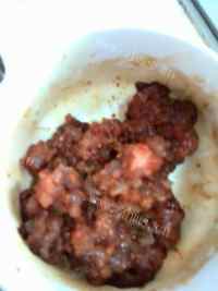 家常菜肉沫豆腐做法图解2)