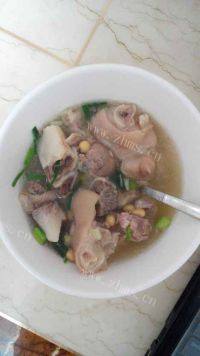 家常菜黄豆炖猪蹄