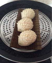 自制小刺猬馒头