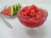 夏日西瓜冰沙做法图解4)
