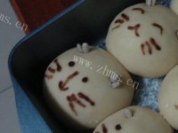 早餐汤种小猫奶黄面包做法图解20)
