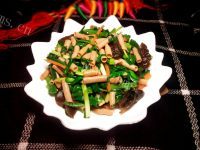 特色美食韭菜炒海肠做法图解9)