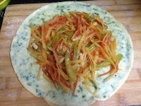 美味的葱花鸡蛋饼做法图解8)